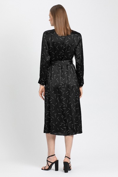 Платье VASSA&Co, пол женский, цвет черный, фото №3