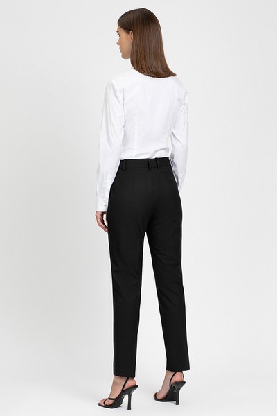 Классическая блузка с декором VASSA&Co, пол женский, цвет белый, фото №3