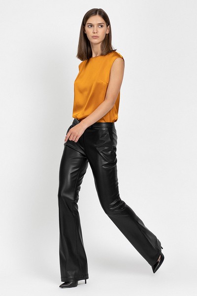 Блузка из вискозы VASSA&Co, пол женский, цвет желтый, фото №2