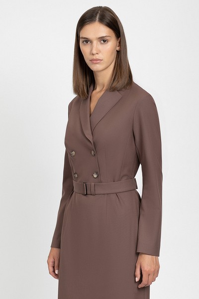 Dress VASSA&Co, пол female, цвет brown, фото №2