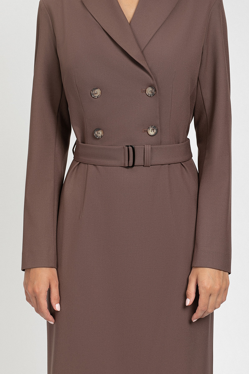 Dress VASSA&Co, пол female, цвет brown