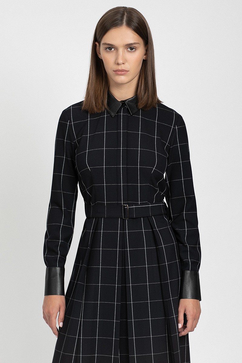 Платье с актуальным принтом VASSA&Co, пол женский, цвет черный, фото №2