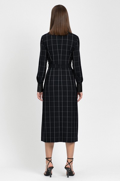 Платье с актуальным принтом VASSA&Co, пол женский, цвет черный, фото №3