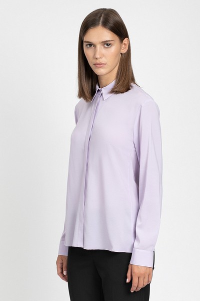Блузка в сиреневом оттенке VASSA&Co, пол женский, цвет розовый, фото №2