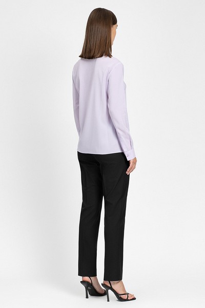 Блузка в сиреневом оттенке VASSA&Co, пол женский, цвет розовый, фото №3