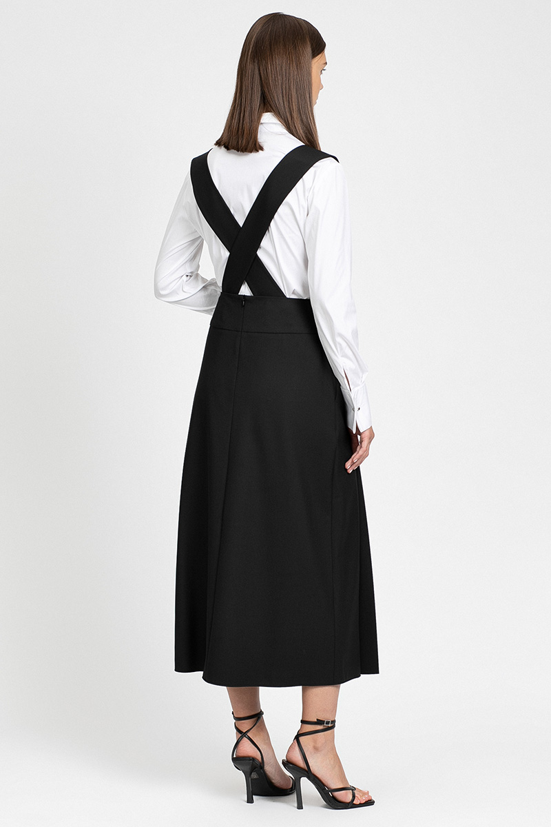 Юбка миди VASSA&Co, пол женский, цвет черный