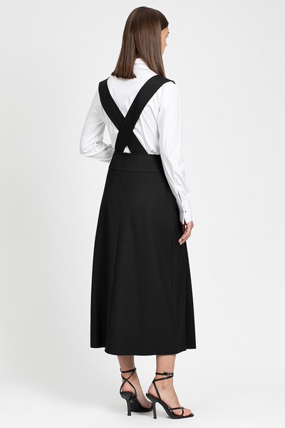 Юбка миди VASSA&Co, пол женский, цвет черный, фото №2
