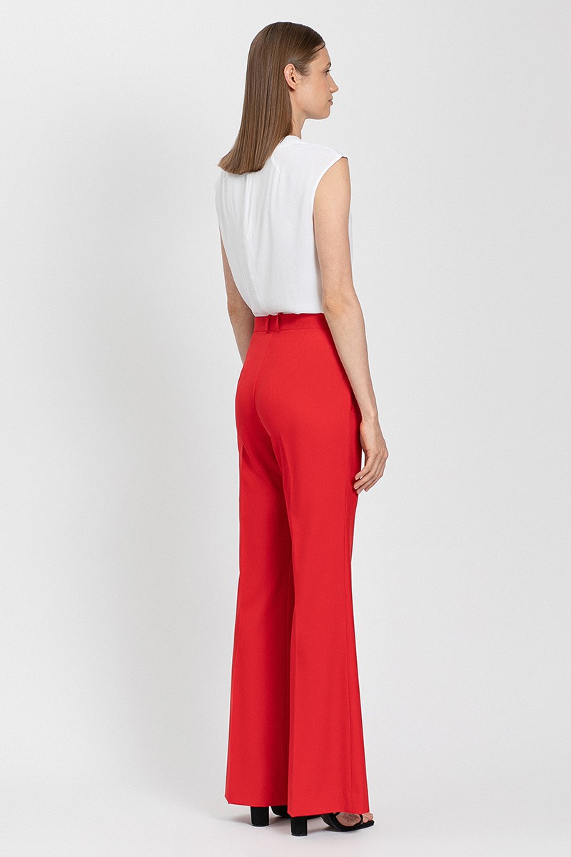 Брюки клеш VASSA&Co, пол женский, цвет красный, фото №2