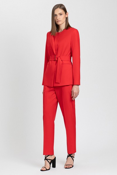 Брюки VASSA&Co, пол женский, цвет красный, фото №2