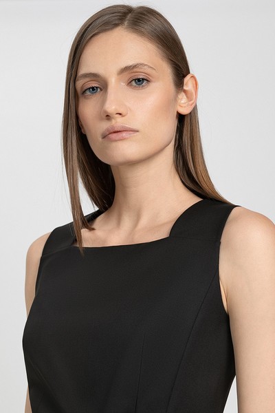 Жилет в черном цвете VASSA&Co, пол женский, цвет черный, фото №3