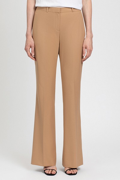 Брюки клеш VASSA&Co, пол женский, цвет бежевый, фото №2