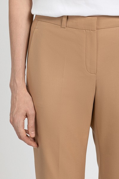 Брюки клеш VASSA&Co, пол женский, цвет бежевый, фото №4