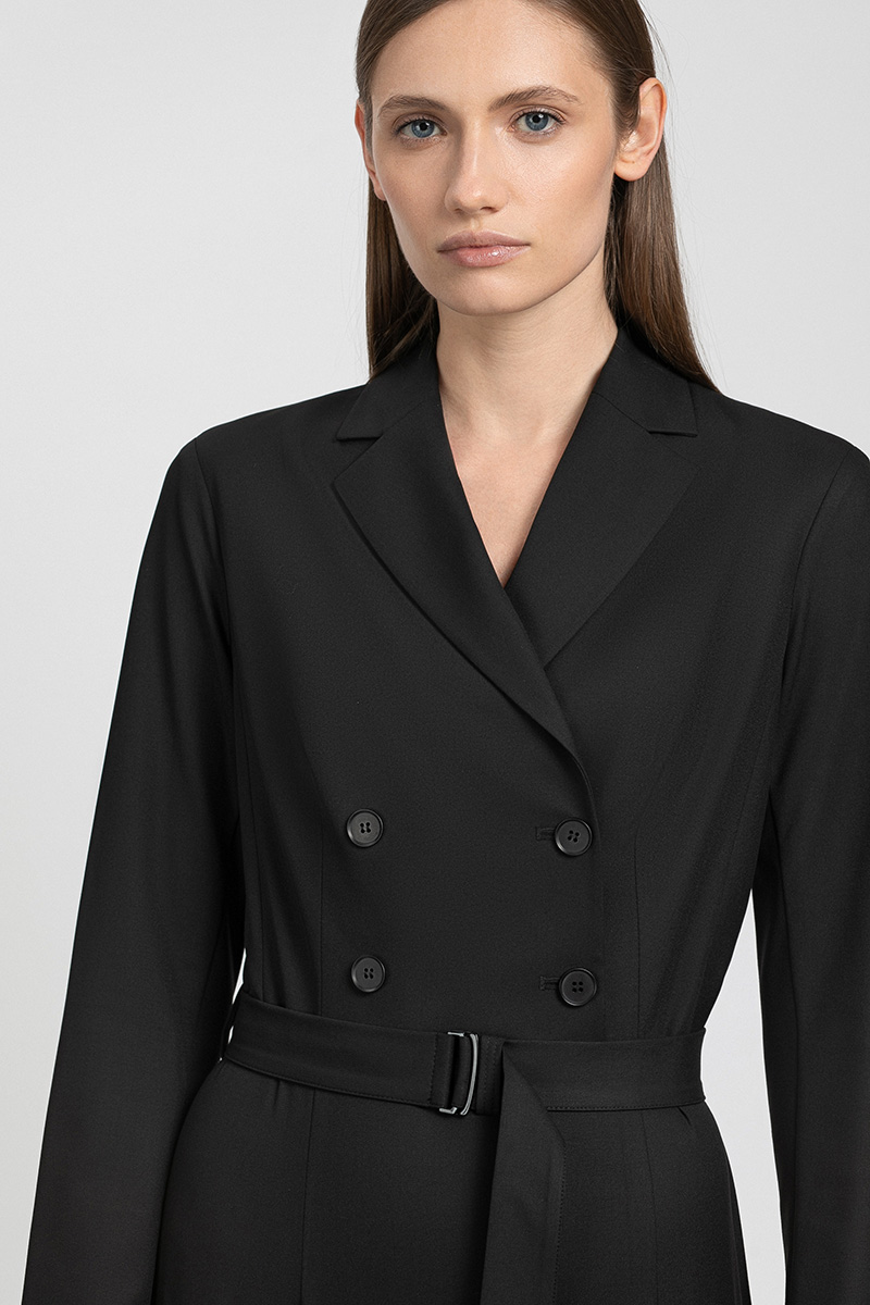 Платье VASSA&Co, пол женский, цвет черный