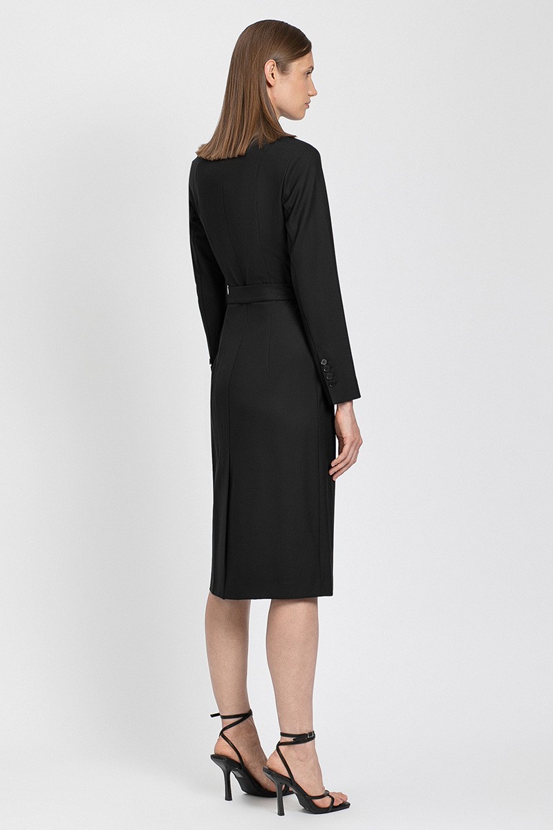 Платье VASSA&Co, пол женский, цвет черный, фото №4