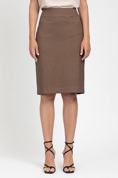 Юбка VASSA&Co, пол женский, цвет коричневый, фото №3