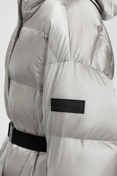 Пуховик с поясом VASSA&Co, пол женский, цвет серый, фото №5