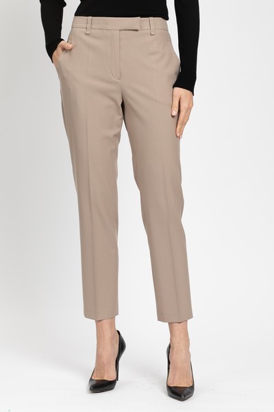 Брюки классические VASSA&Co, пол женский, цвет бежевый, фото №3