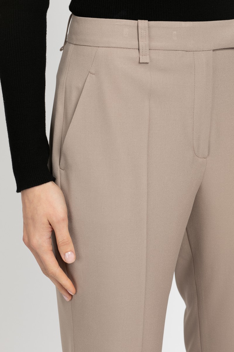 Брюки классические VASSA&Co, пол female, цвет бежевый, фото №4