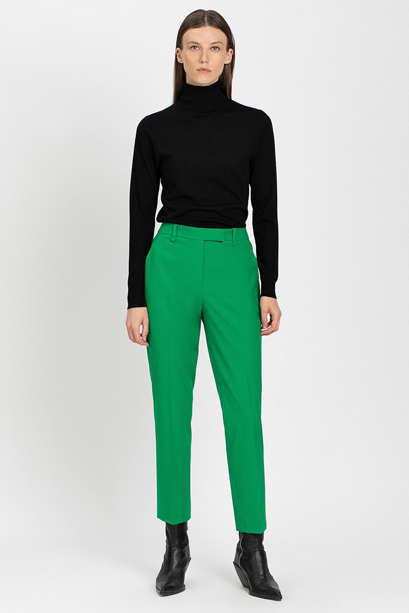 Pants VASSA&Co, пол female, цвет зеленый, фото №2