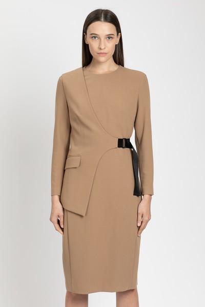 Платье VASSA&Co, пол женский, цвет коричневый, фото №2