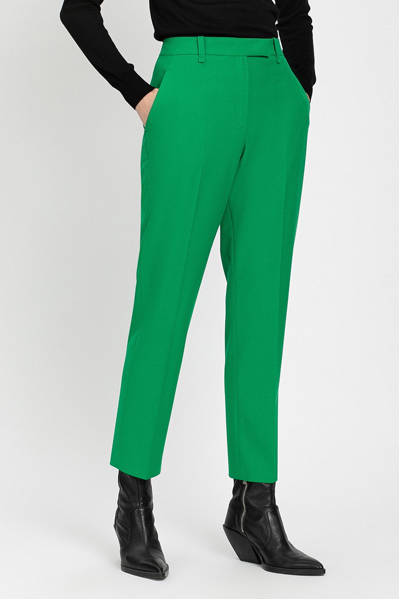 Pants VASSA&Co, пол female, цвет зеленый, фото №3