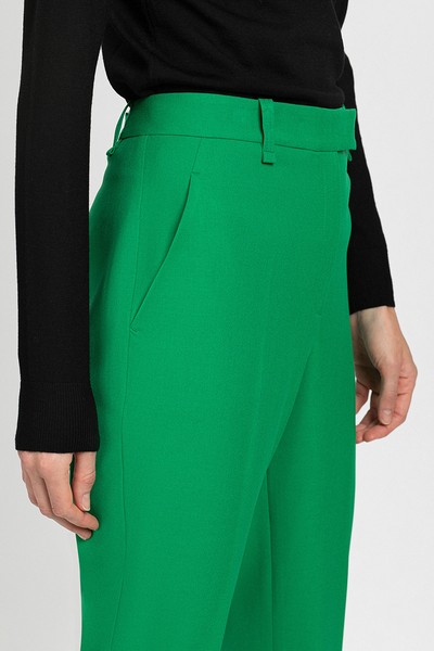Брюки VASSA&Co, пол женский, цвет зеленый, фото №4