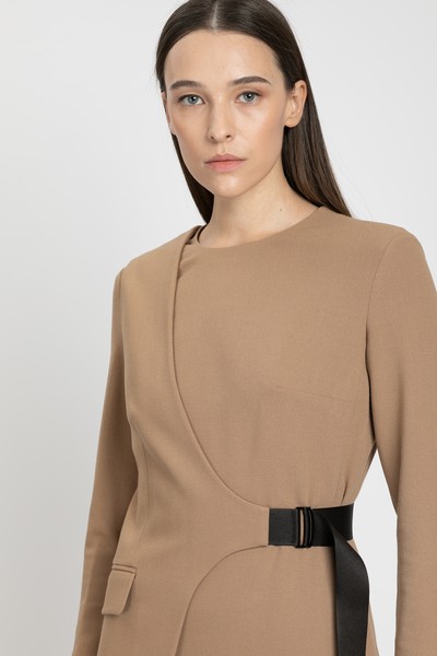 Платье VASSA&Co, пол женский, цвет коричневый, фото №3