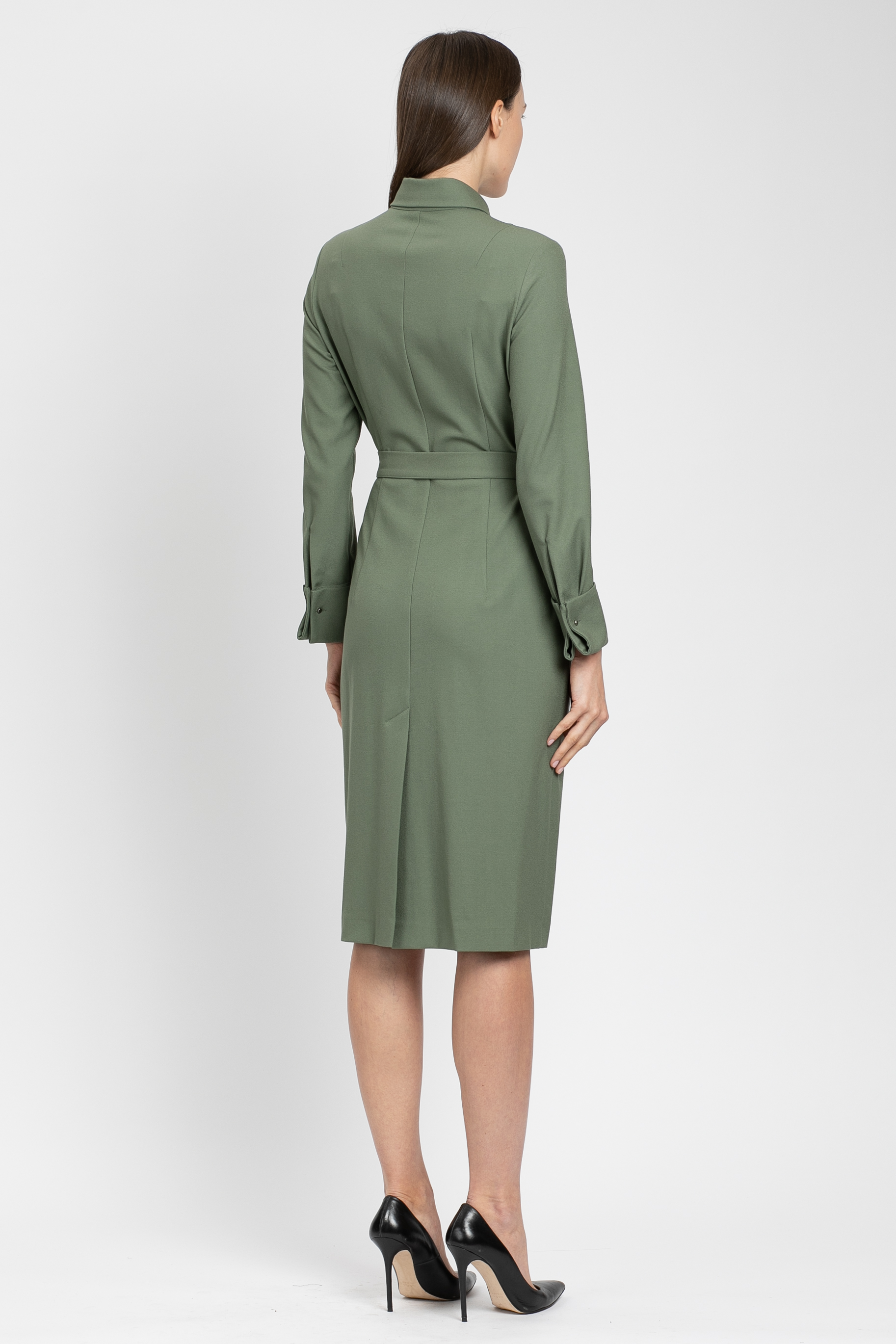 Платье-рубашка VASSA&Co, пол женский, цвет коричневый