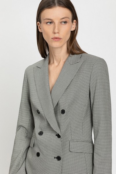 Жакет прямого кроя VASSA&Co, пол женский, цвет черный, фото №2