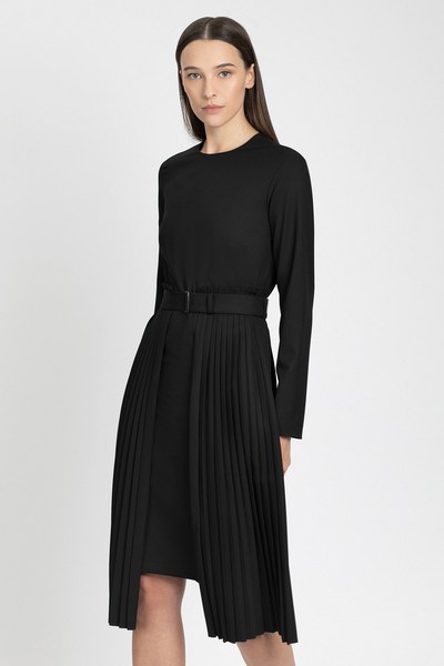 Платье VASSA&Co, пол женский, цвет черный, фото №2