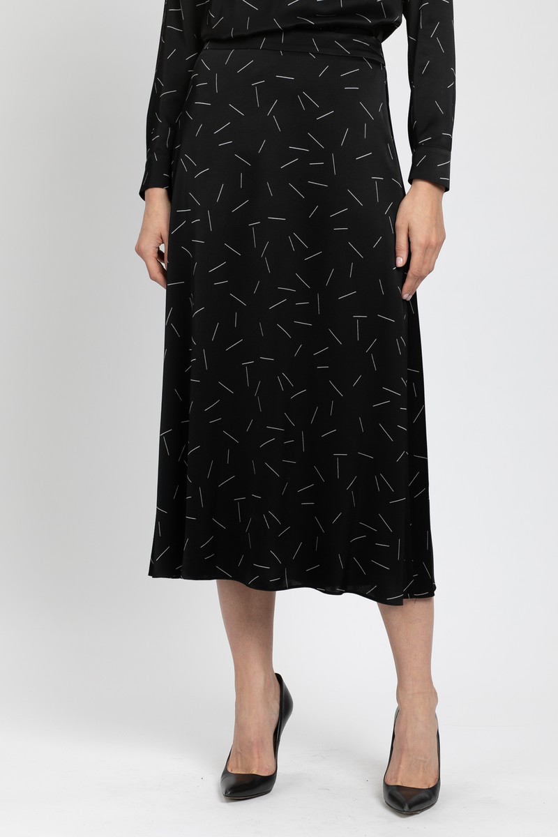 Юбка а-силуэта VASSA&Co, пол женский, цвет черный, фото №2