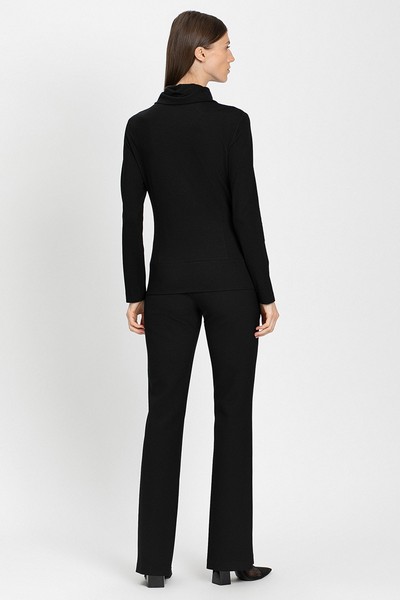 Блузка с воротником-стойкой VASSA&Co, пол женский, цвет черный, фото №4