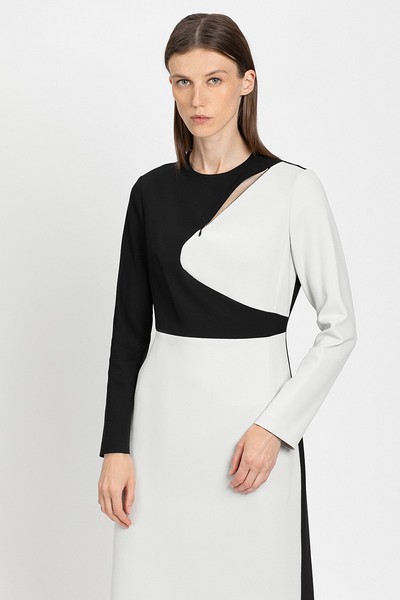 Платье VASSA&Co, пол женский, цвет черный, фото №3