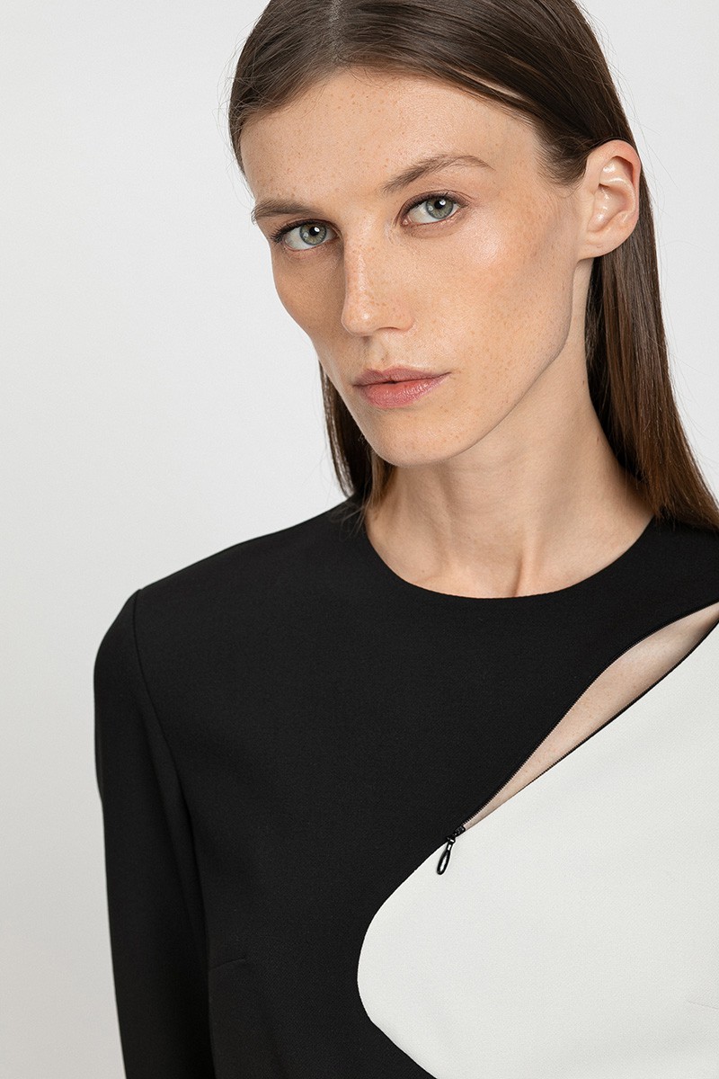 Платье VASSA&Co, пол женский, цвет черный, фото №4