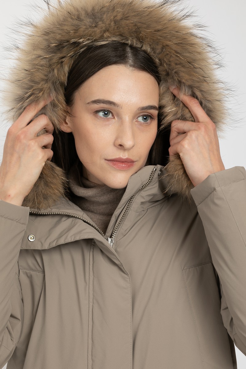 Утепленное пальто VASSA&Co, пол женский, цвет коричневый, фото №3