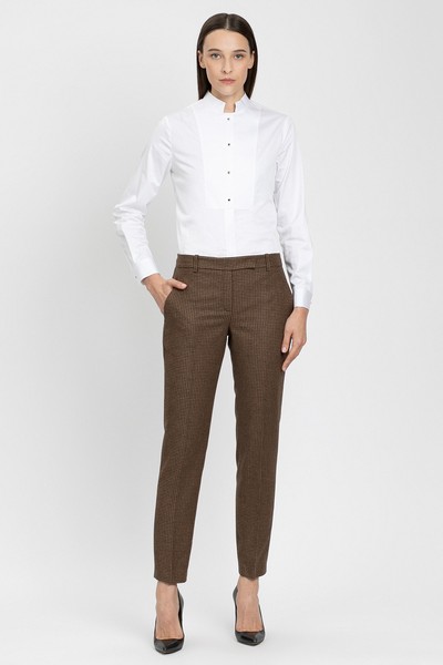 Брюки классические VASSA&Co, пол женский, цвет коричневый, фото №2
