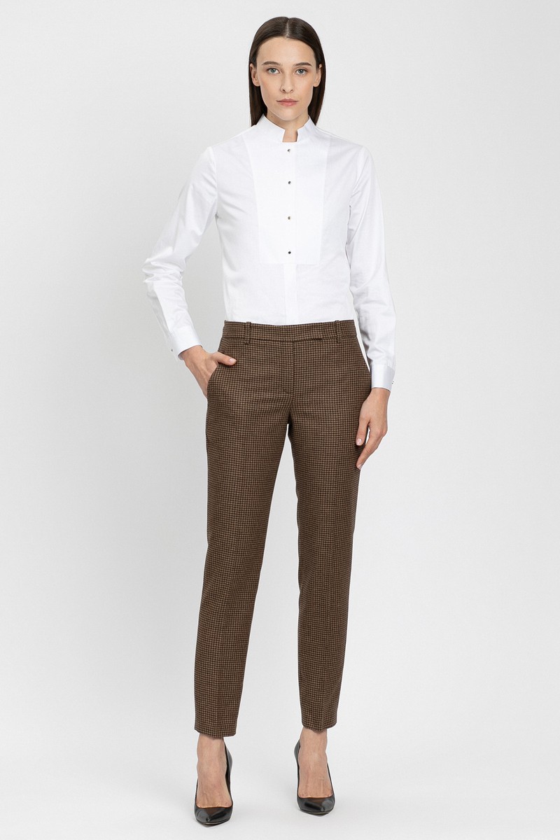 Брюки классические VASSA&Co, пол женский, цвет коричневый, фото №2