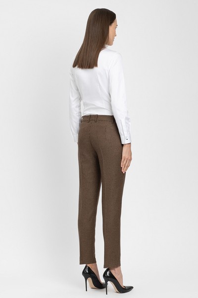 Брюки классические VASSA&Co, пол женский, цвет коричневый, фото №4