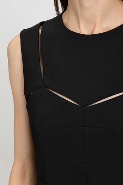 Платье VASSA&Co, пол женский, цвет черный, фото №3