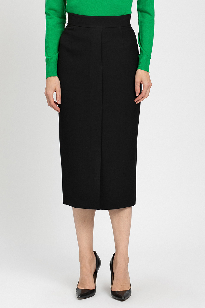 Юбка-карандаш VASSA&Co, пол женский, цвет черный