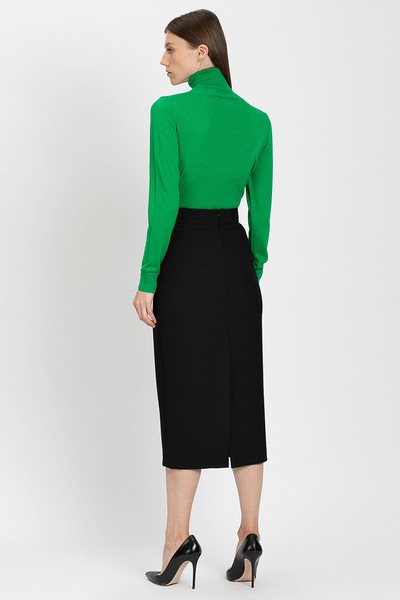 Юбка-карандаш VASSA&Co, пол женский, цвет черный, фото №4