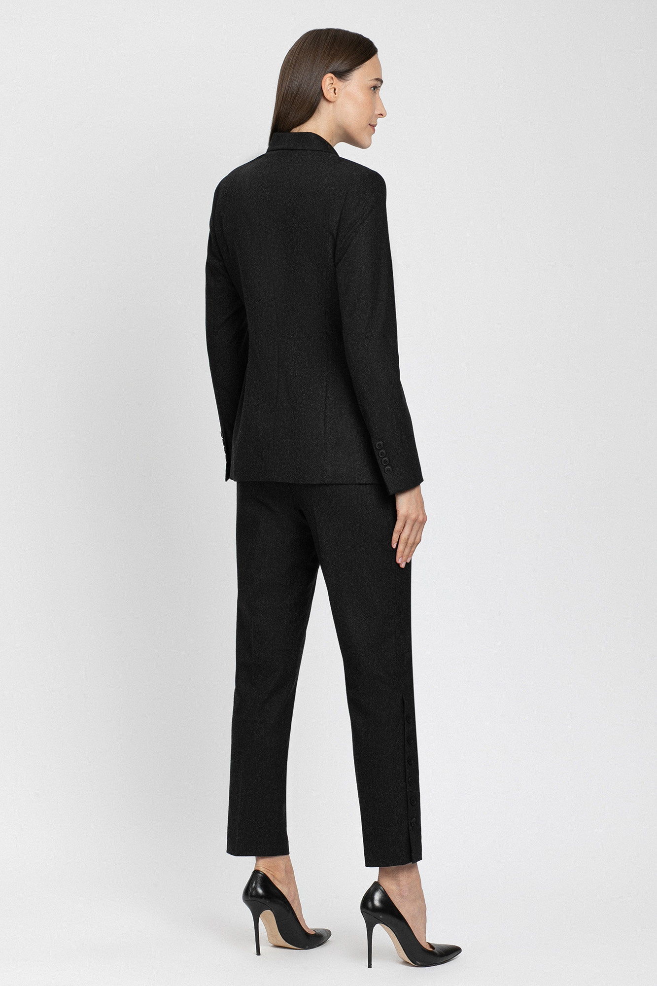 Двубортный жакет VASSA&Co, пол женский, цвет серый