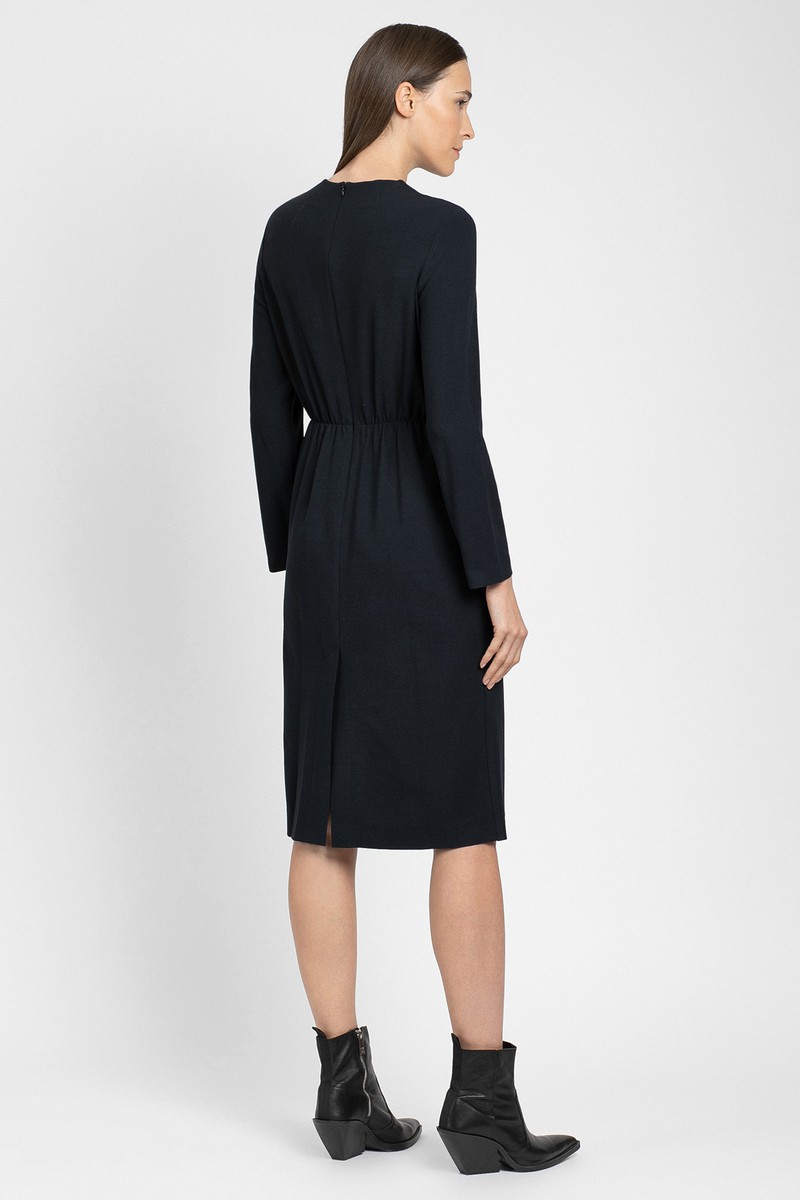 Минималистичное платье VASSA&Co, пол женский, цвет серый, фото №4