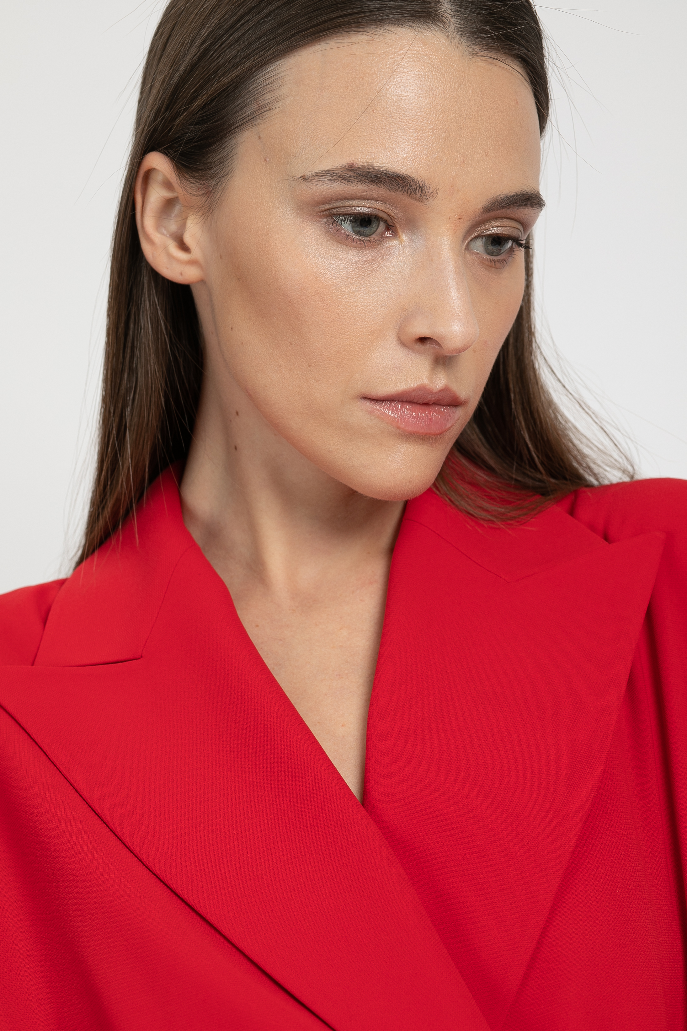 Платье-смокинг VASSA&Co, пол женский, цвет красный