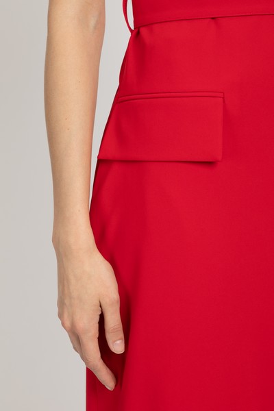 Платье-смокинг VASSA&Co, пол женский, цвет красный, фото №5