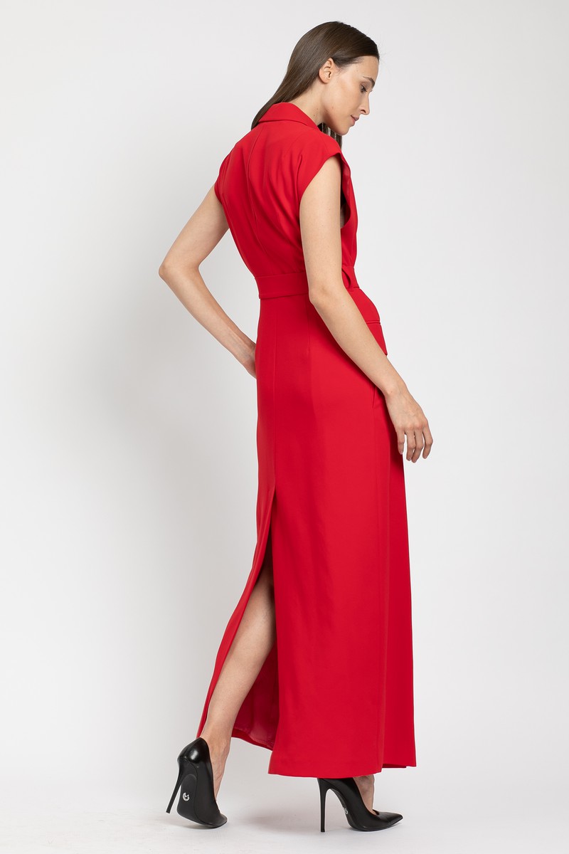 Платье-смокинг VASSA&Co, пол женский, цвет красный, фото №6