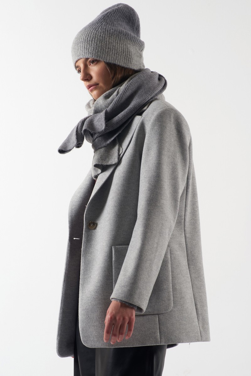 Шапка женская VASSA CODE, пол женский, цвет серый, фото №4