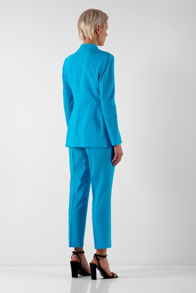 Жакет в голубом цвете VASSA&Co, пол женский, цвет голубой, фото №4