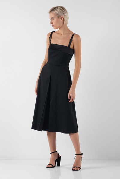 Корсетное платье VASSA&Co, пол женский, цвет черный, фото №3