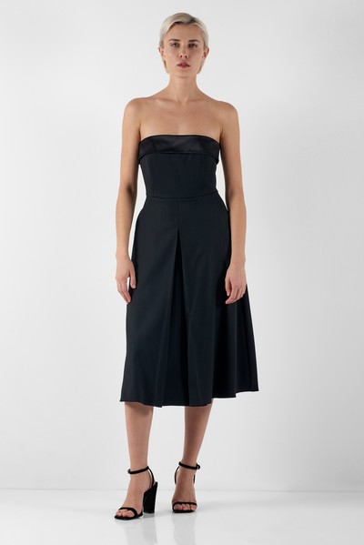 Корсетное платье VASSA&Co, пол женский, цвет черный, фото №2